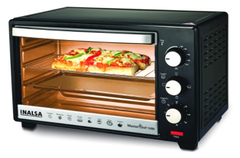 Inalsa MasterChef 16BK OTG with Temperature Selection-1300W Includes Baking Pan