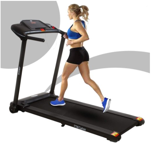 Fitkit FT98 carbon 1.25HP (2HP Peak) Motorized Treadmill With Free at Home Installation Assistance