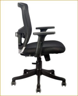 INNOWIN® Jazz Mid Back Mesh Office Chair with Adjustable Arms for Office & Home