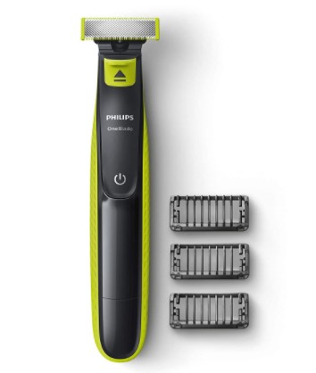 Philips QP2525- 10 OneBlade Hybrid Trimmer and Shaver with 3 Trimming Combs