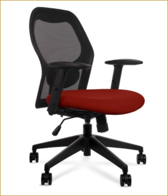 Wipro Furniture Alivio Mid Back Executive Ergonomic Office Chair with Advanced Synchro Tilt Mechanism and Height Adjustable Arms
