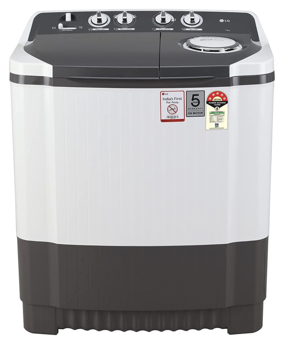 LG 7 Kg 5 Star Semi-Automatic Top Loading Washing Machine