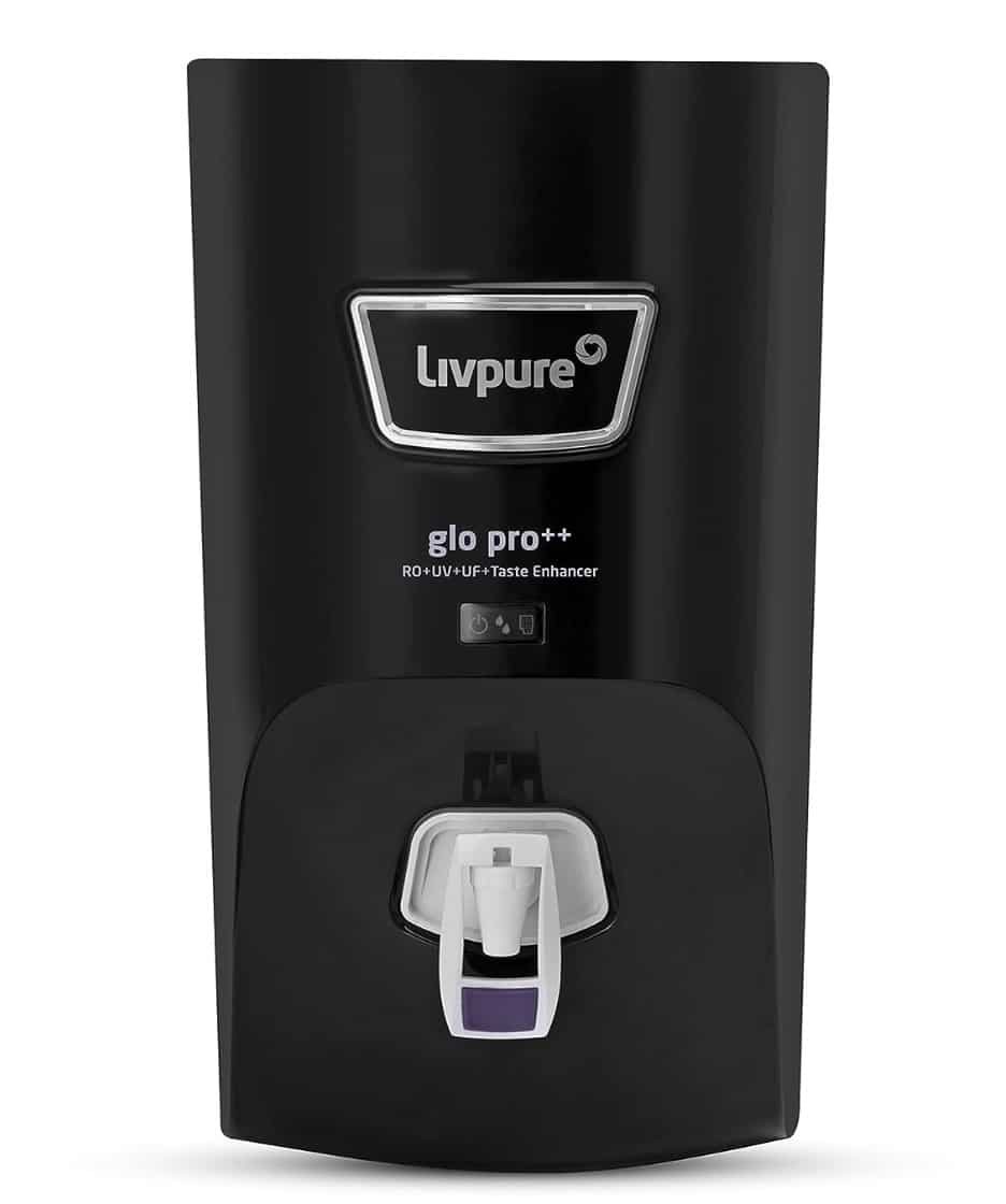 Livpure GLO PRO++ RO+UV+UF+Taste Enhancer, Water Purifier for Home
